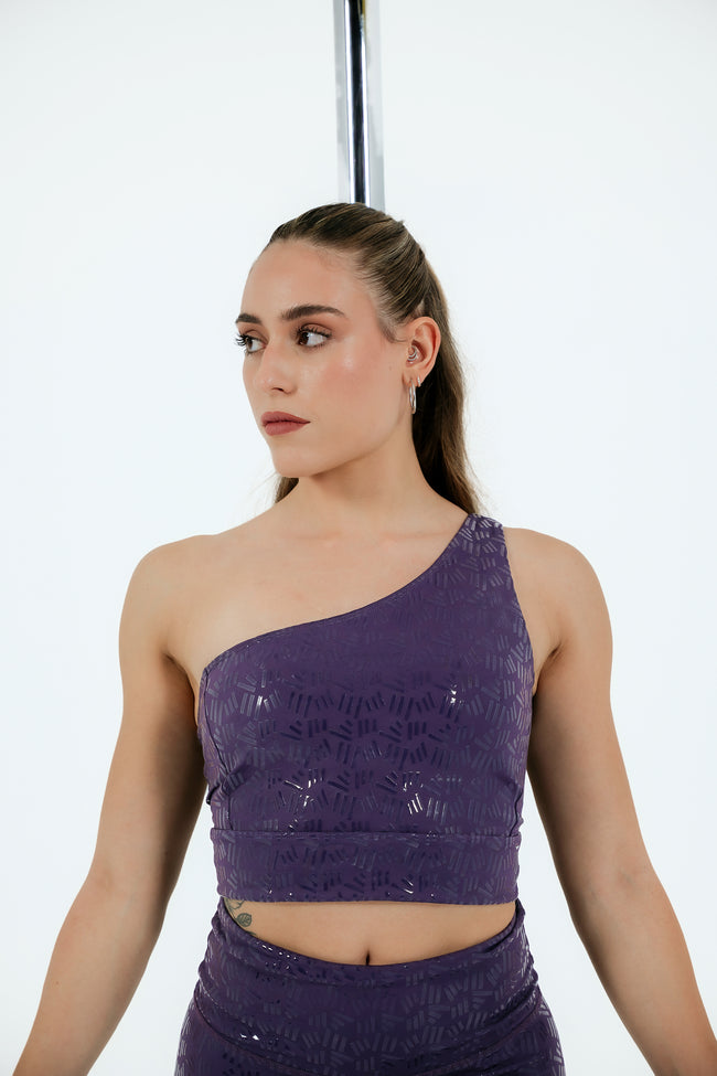 NOVA|Single Shoulder Top (with bra pad)