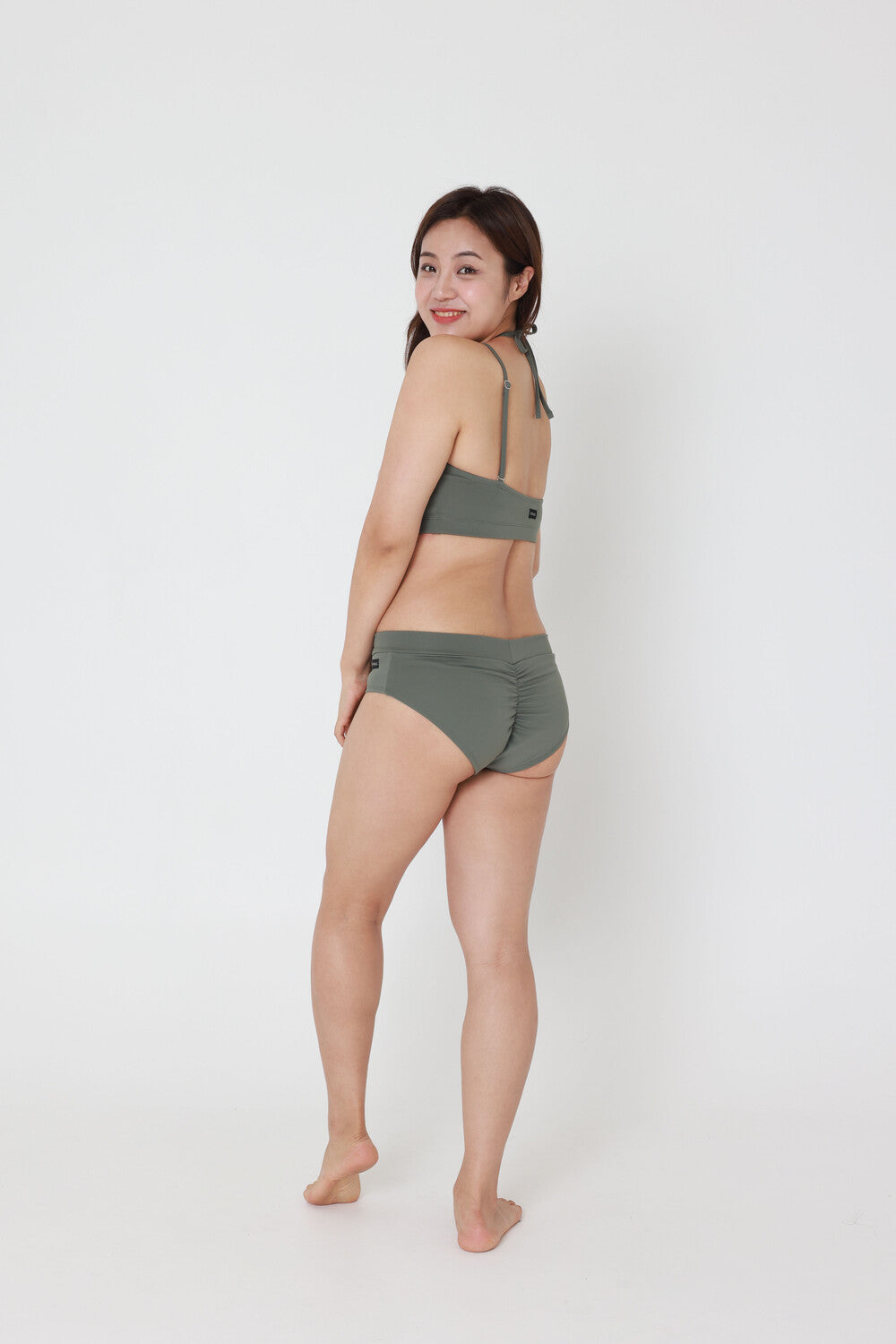 FORALL|V-cut Low Pants-mute