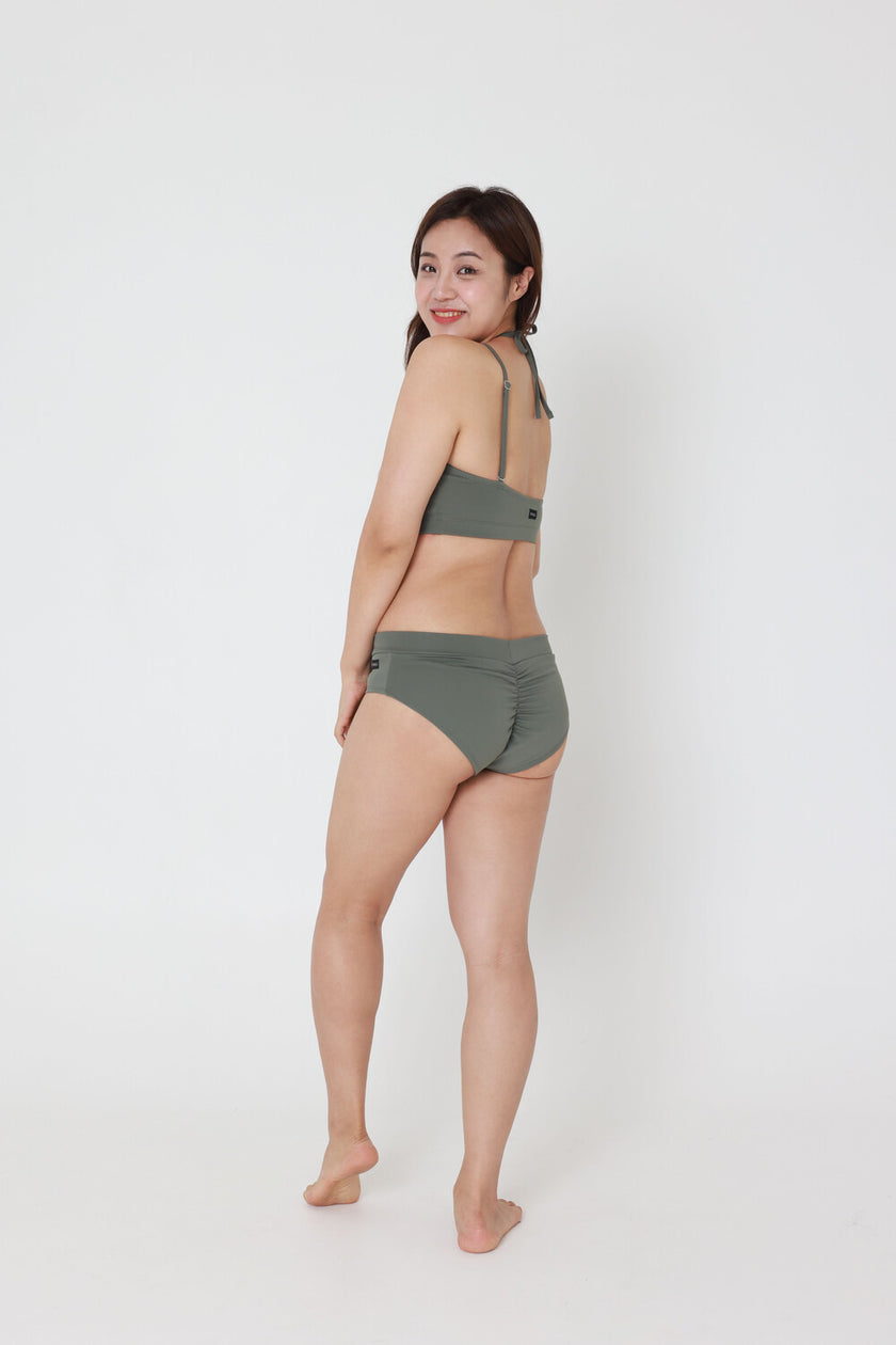FORALL|V-cut Low Pants-mute