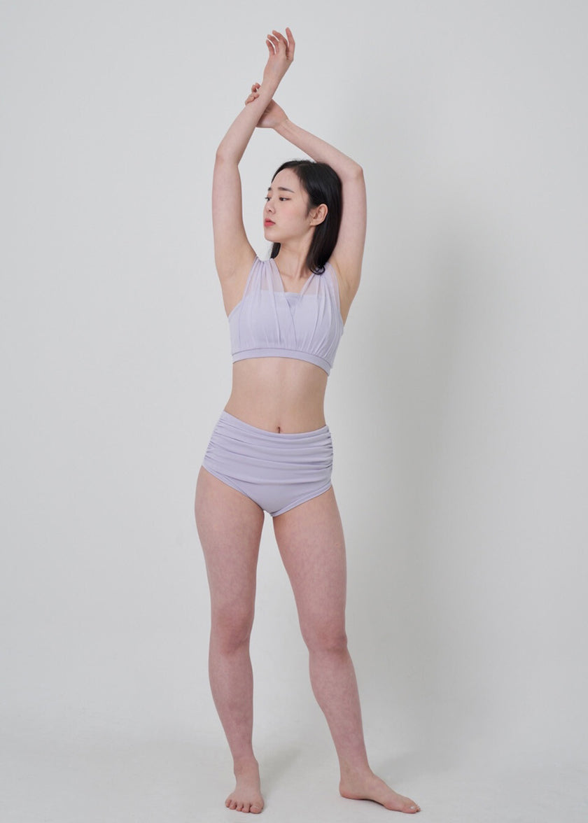 FORALL|Shirring High Pants-pastel