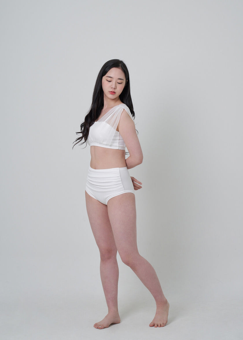 FORALL|Shirring High Pants-pastel