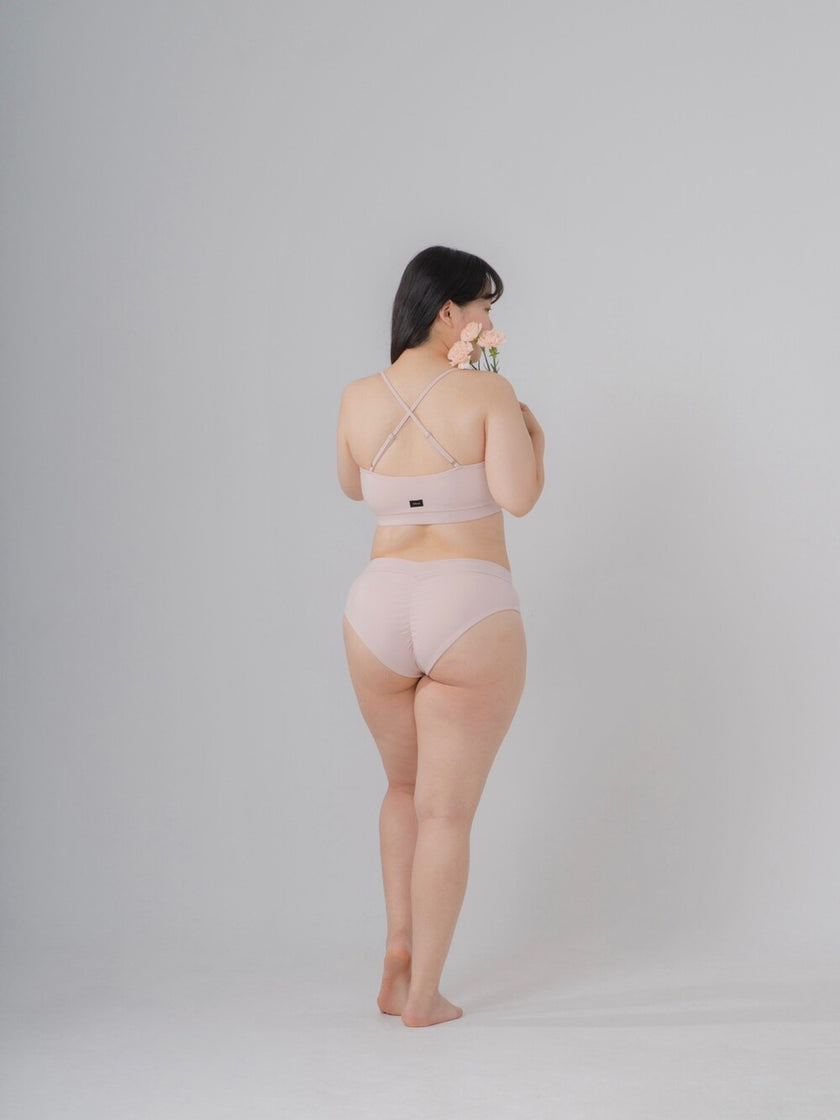 FORALL|V-cut Low Pants-pastel