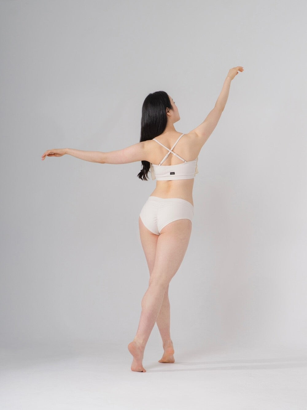 FORALL|V-cut Low Pants-pastel