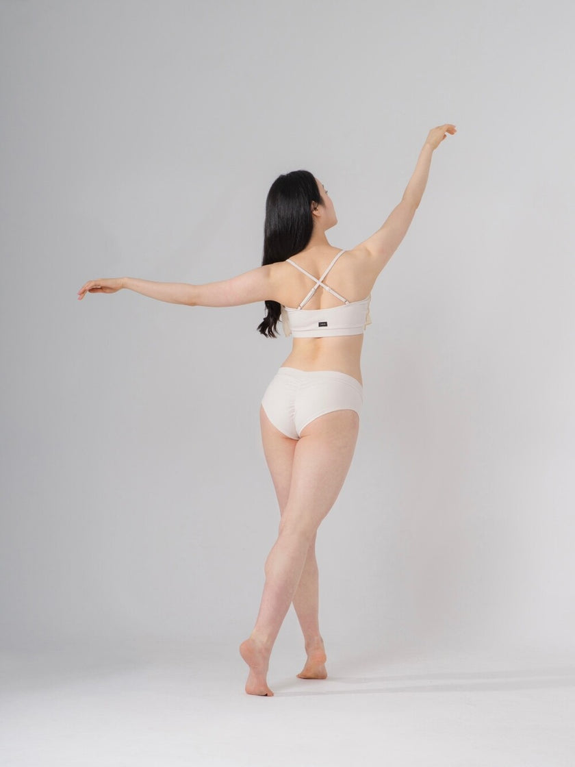 FORALL|V-cut Low Pants-pastel