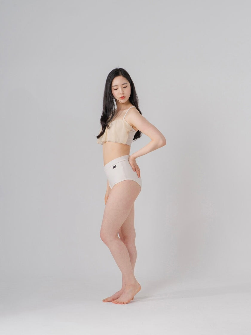 FORALL|V-cut High Pants-pastel