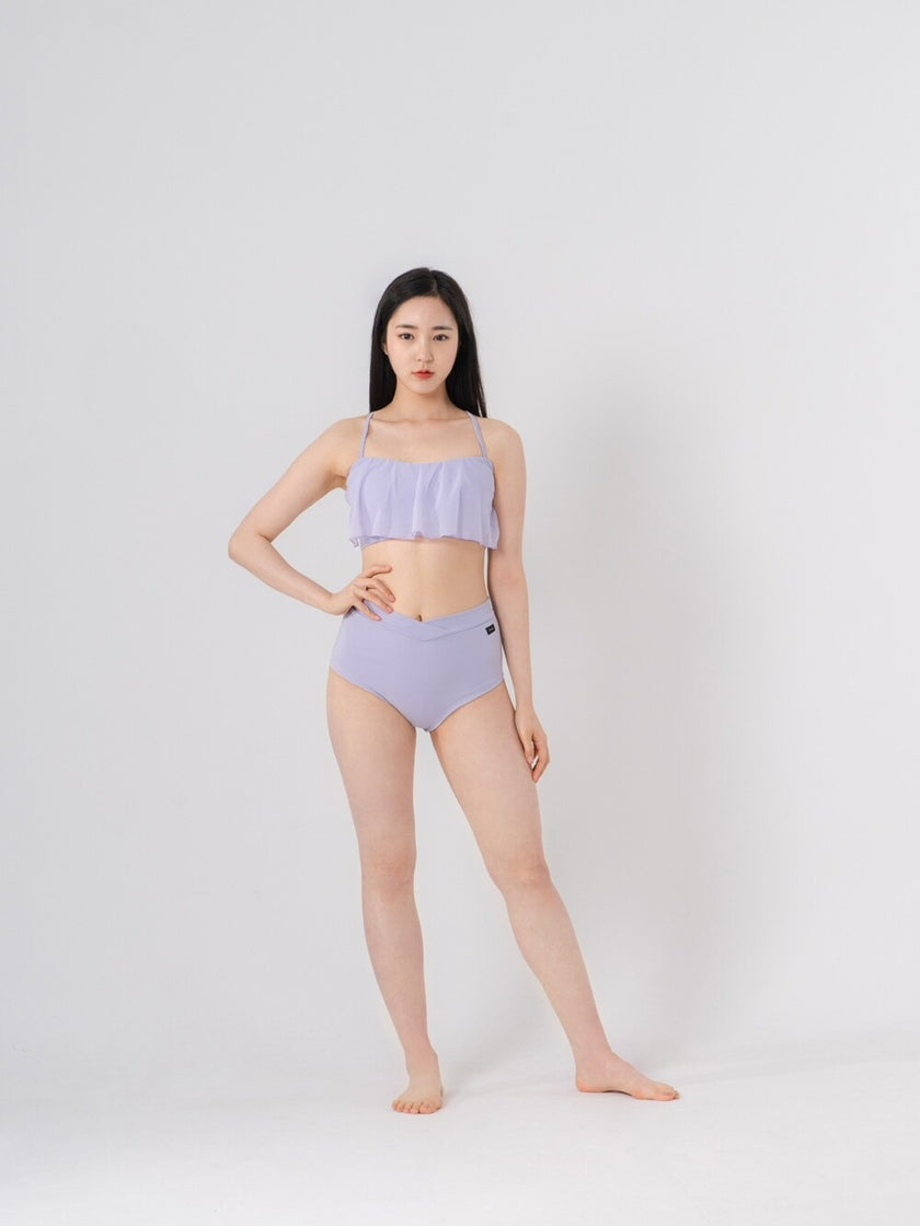 FORALL|V-cut High Pants-pastel