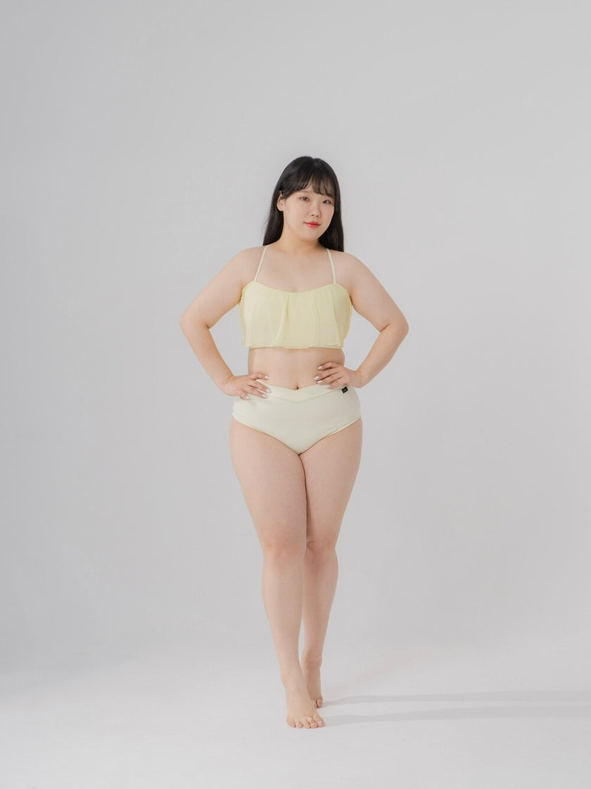 FORALL|V-cut High Pants-pastel