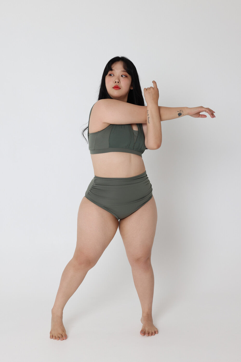 FORALL|Shirring High Pants-mute
