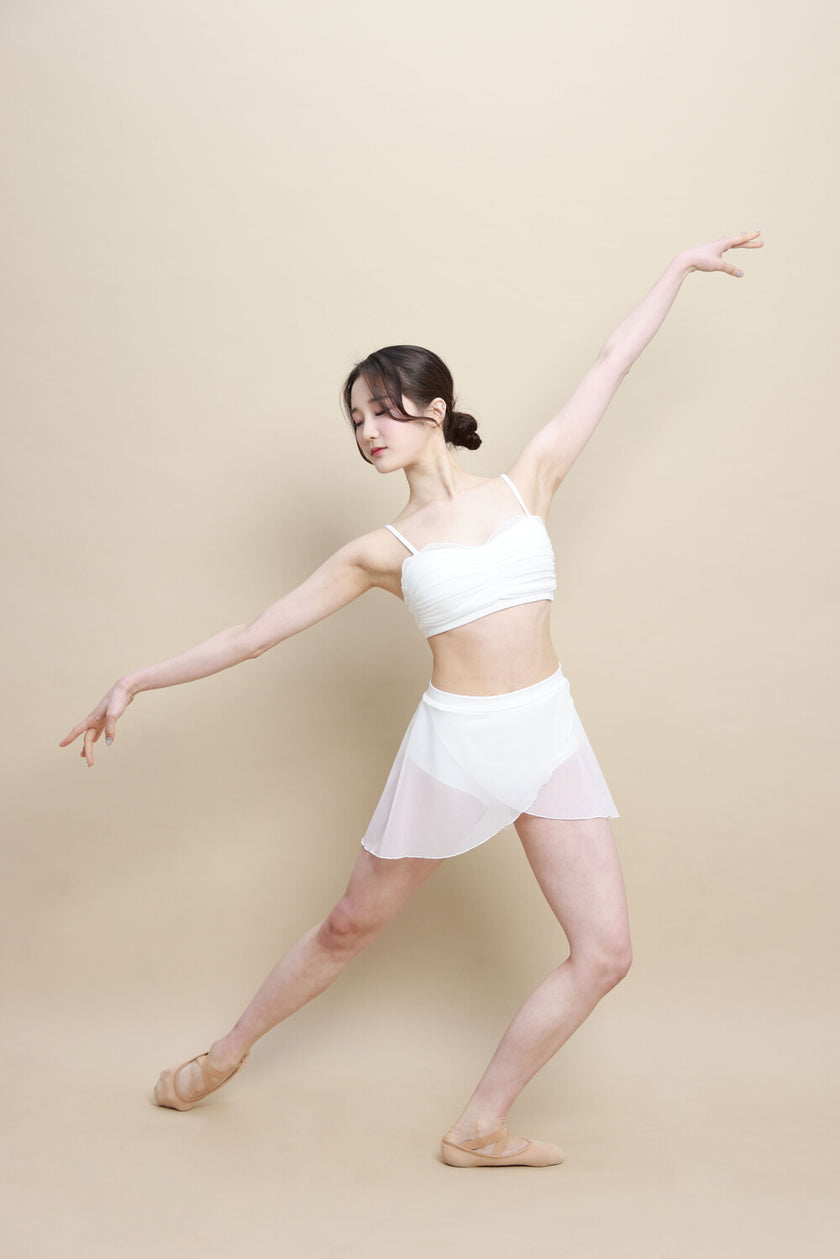 FORALL|Marybell Shirring Top-pastel