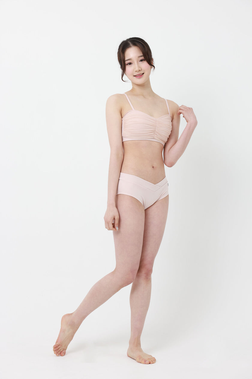 FORALL|Marybell Shirring Top-pastel