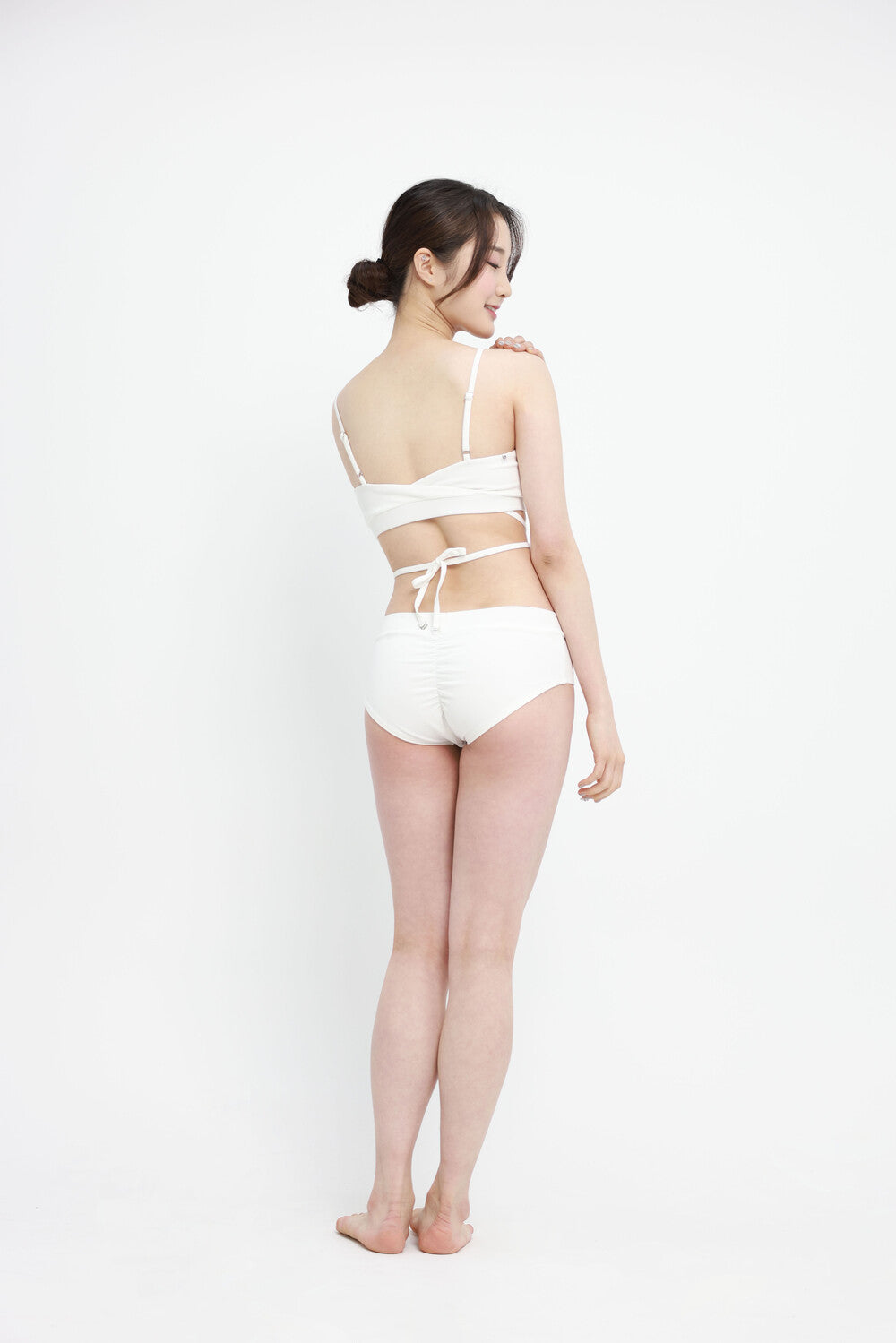 FORALL|V-cut Low Pants-pastel