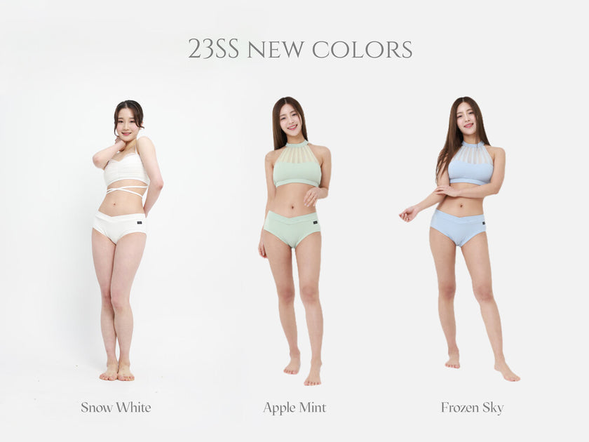 FORALL|V-cut Low Pants-pastel