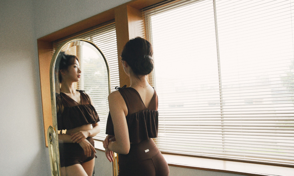 Lenique|Luche frill high waist set
