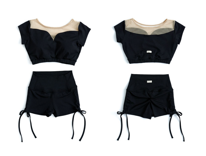 Lenique|Nudy V high waist set