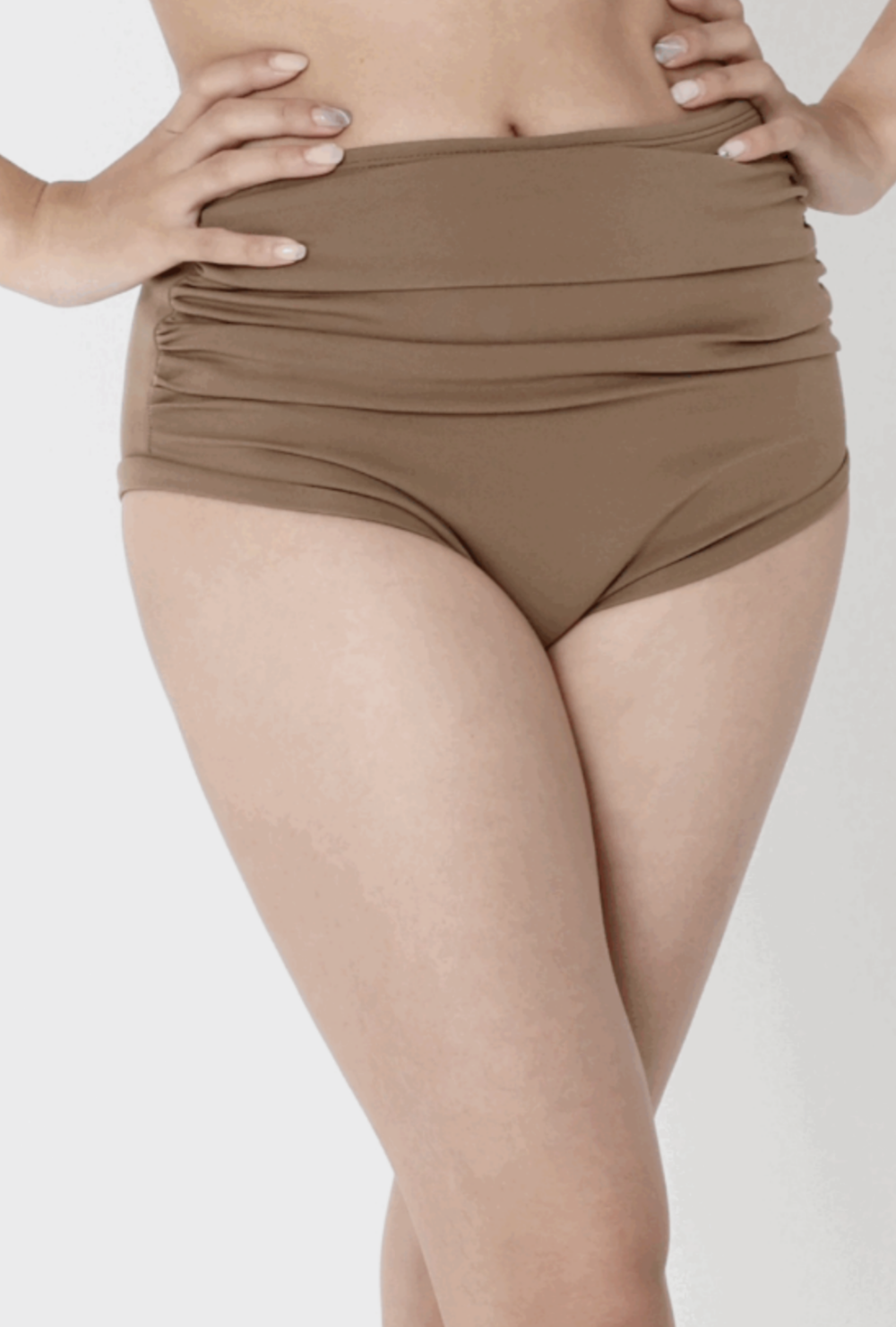 FORALL|Shirring High Pants-mute