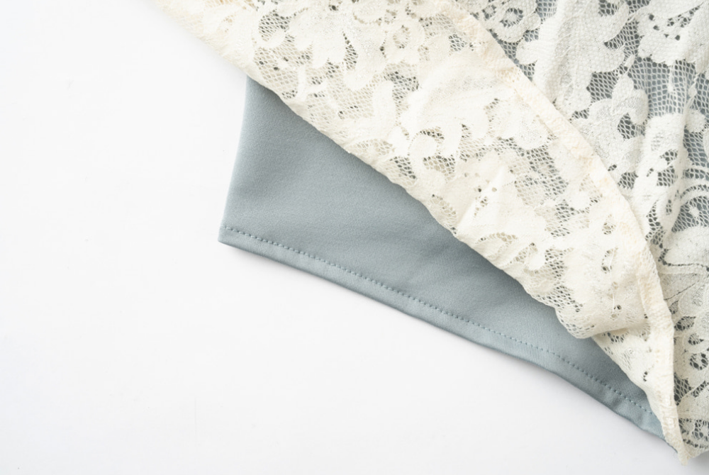 Lenique｜Back ribbon frill lace Set（バックリボン フリルレース セット）