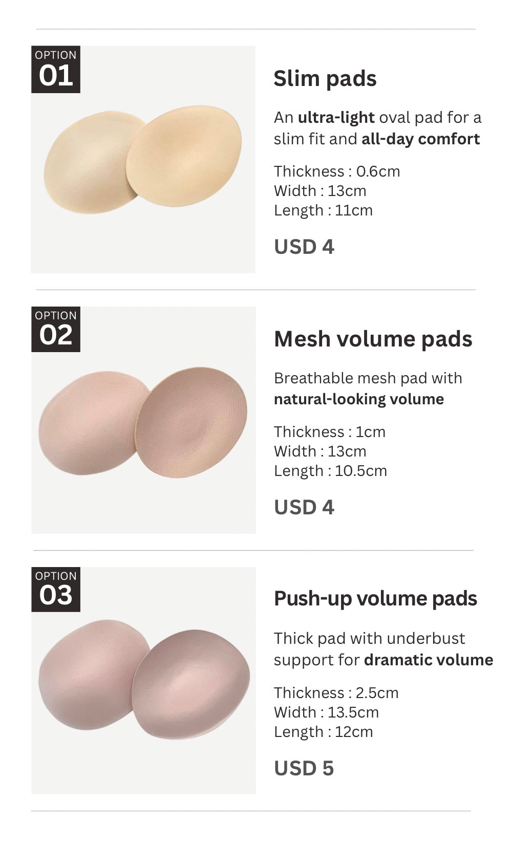 FORALL｜Bra Pads（ブラパッド）
