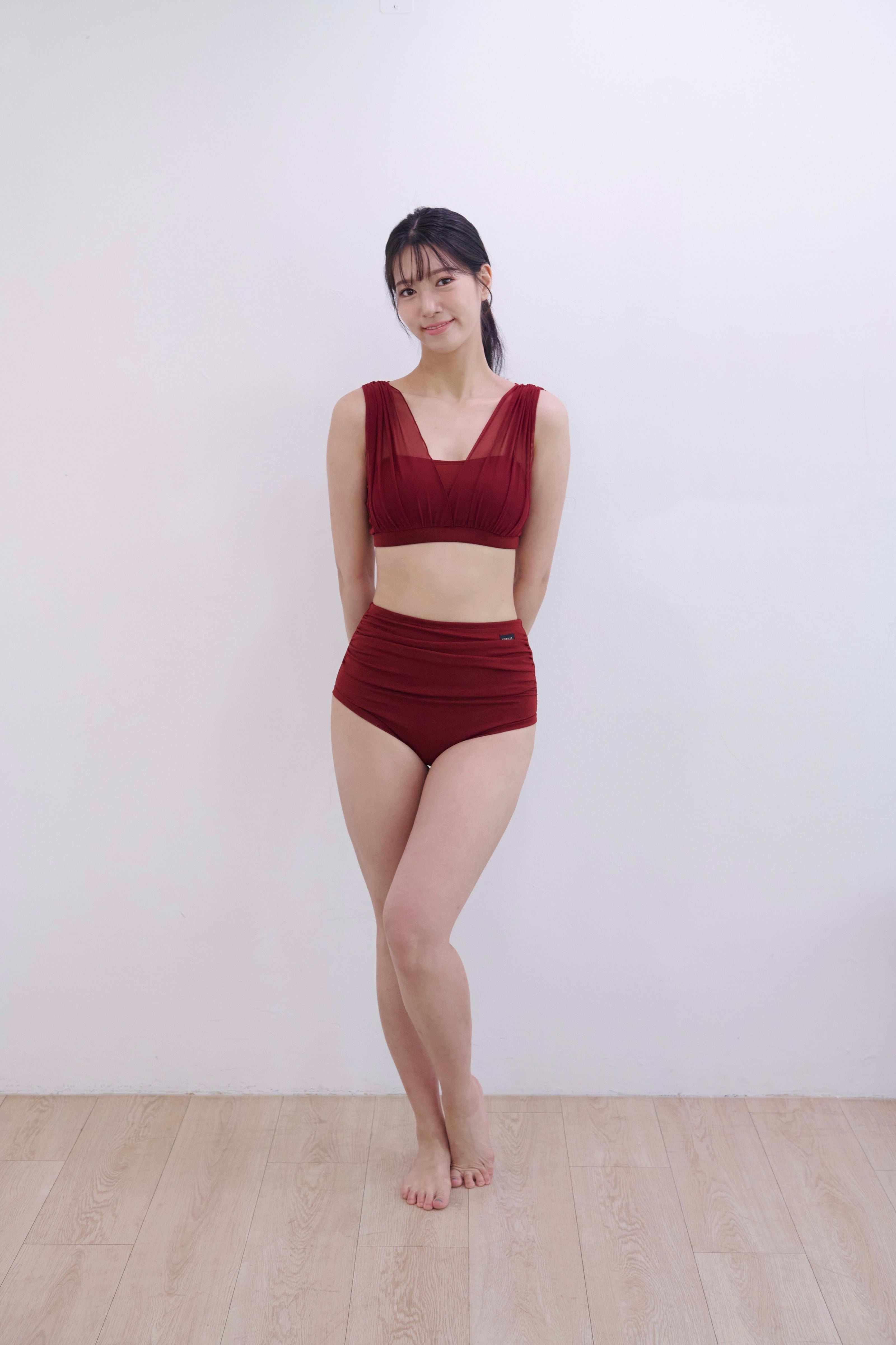 FORALL｜Shirring High Pants-mute（シャーリングハイパンツ）