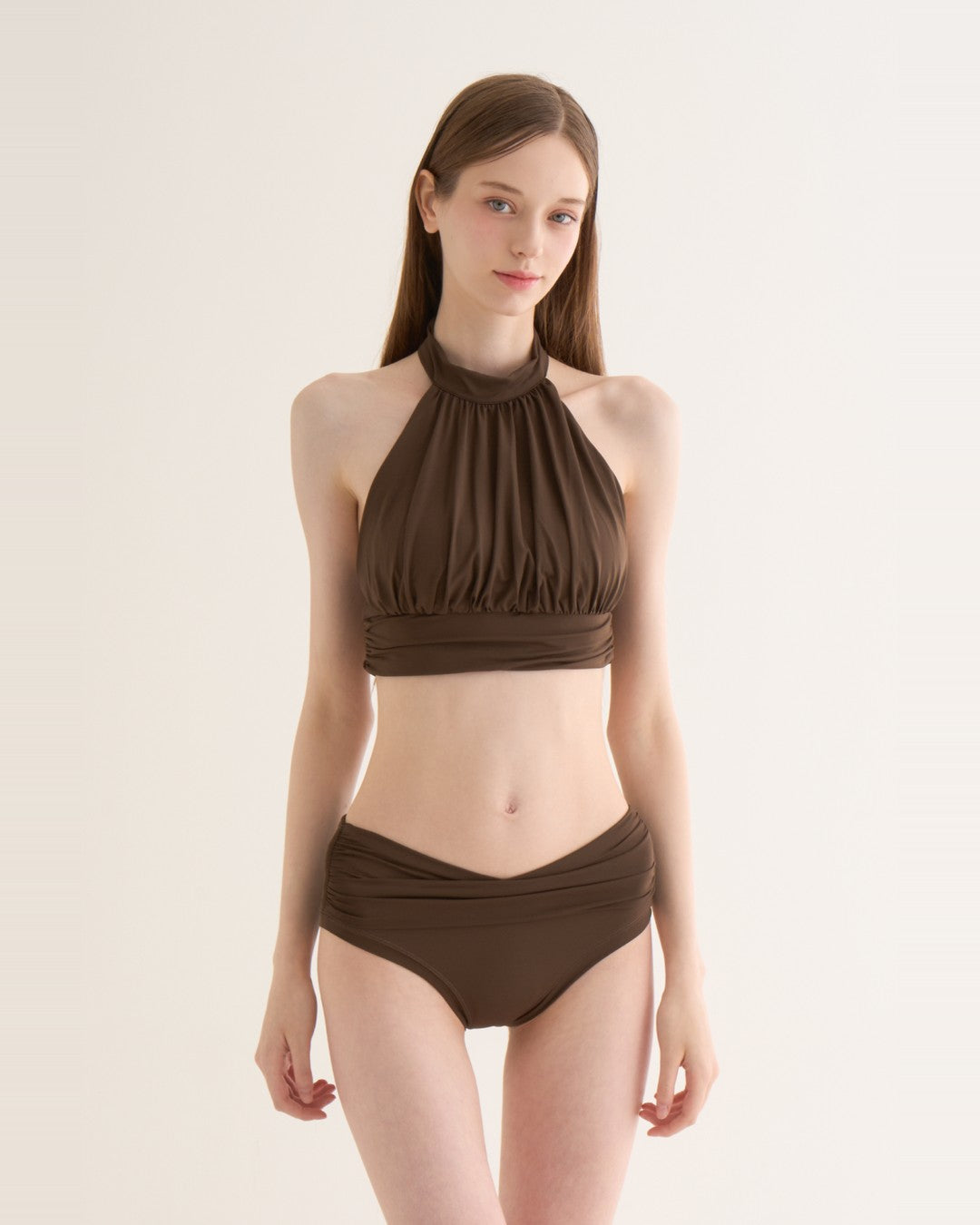 HOT HAN Sharon Halter Set ブラウン 正面