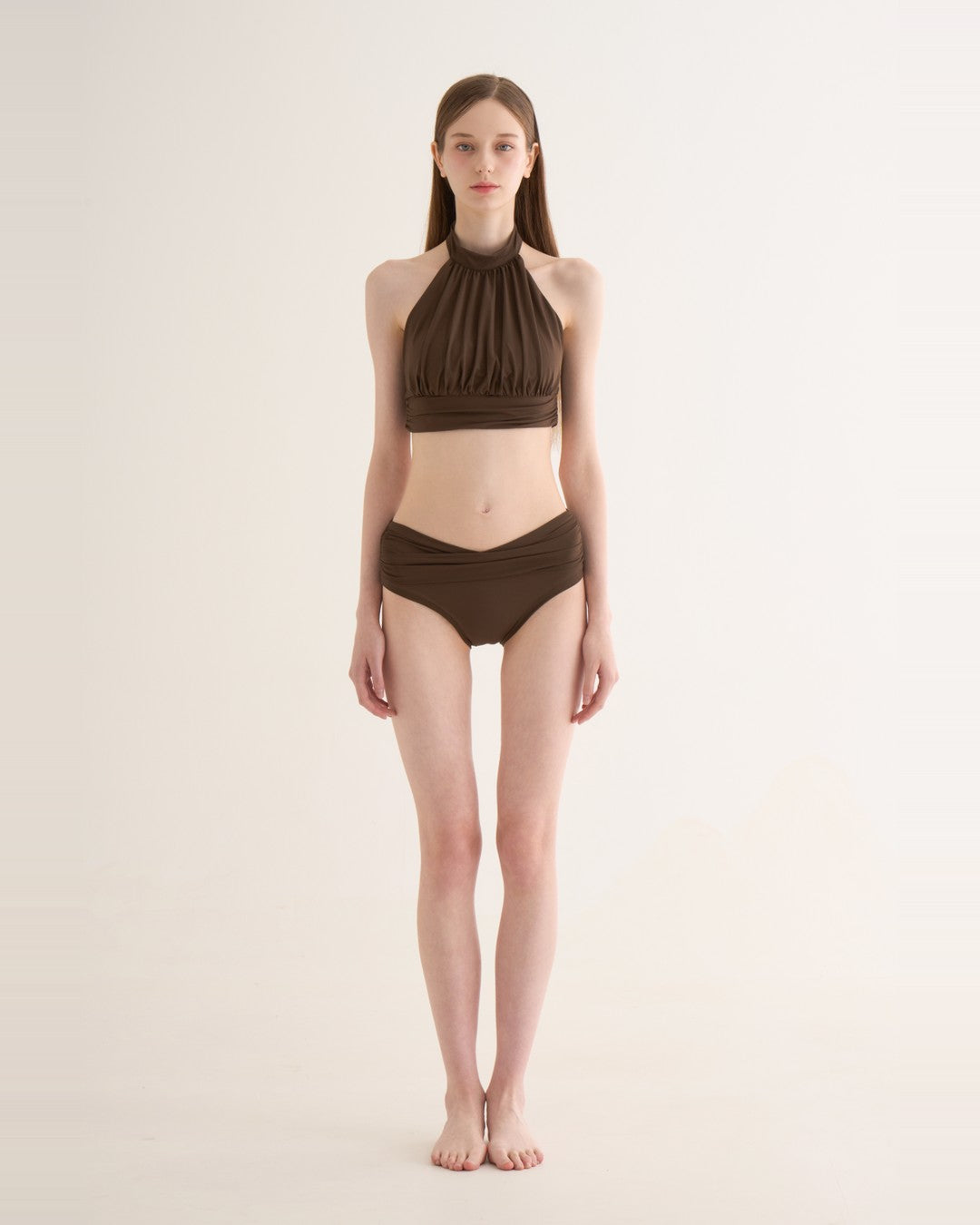 HOT HAN Sharon Halter Set ブラウン 全身