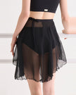 HOT HAN Pole Dance Skirt Long ブラック 後ろアップ