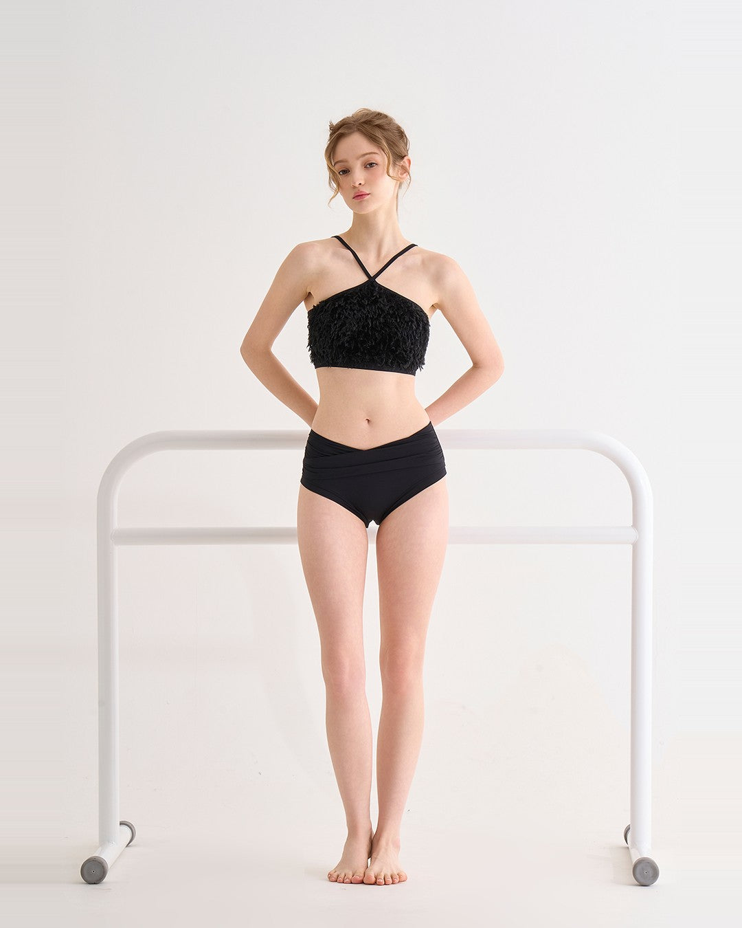 HOT HAN Swan Lace Set ブラック 全身