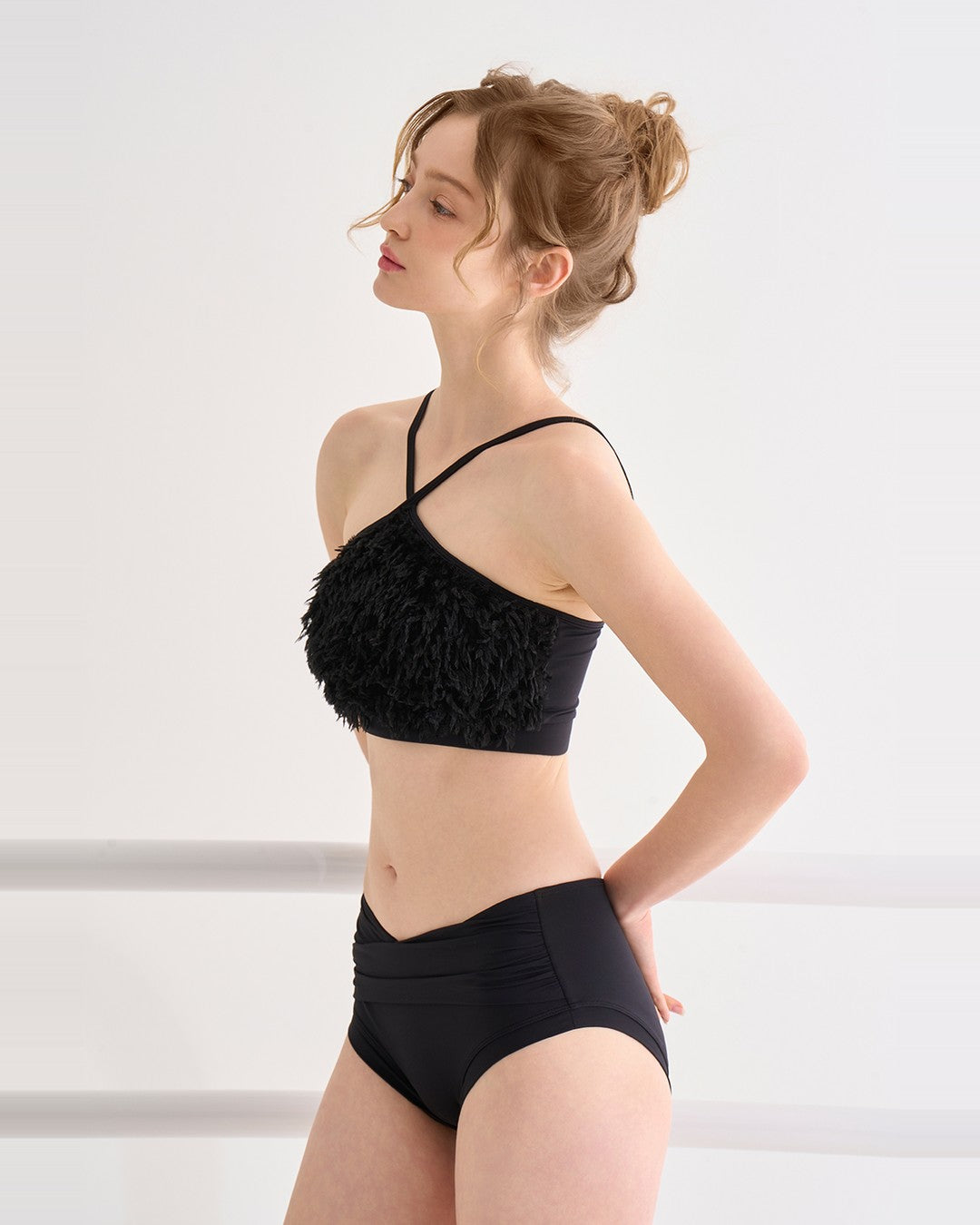 HOT HAN Swan Lace Set ブラック 横