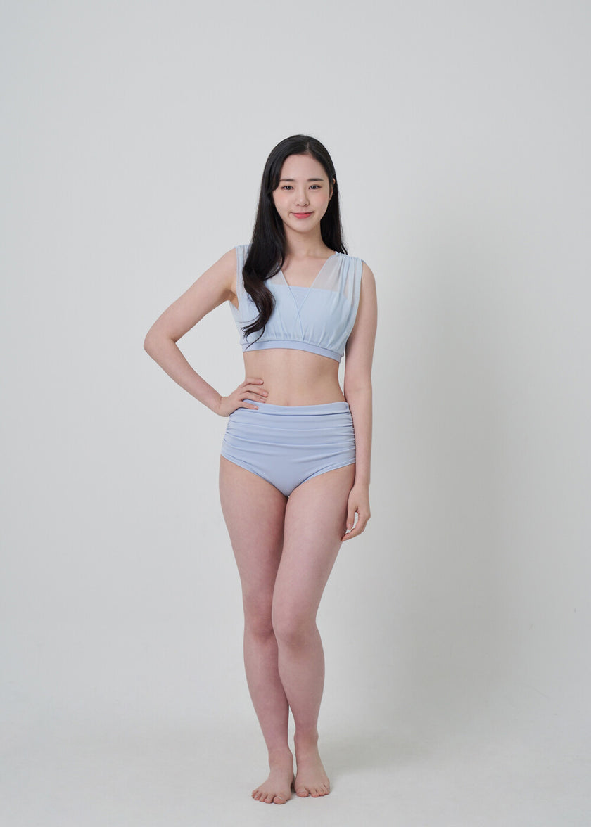 FORALL｜Shirring High Pants-pastel（シャーリングハイパンツ）