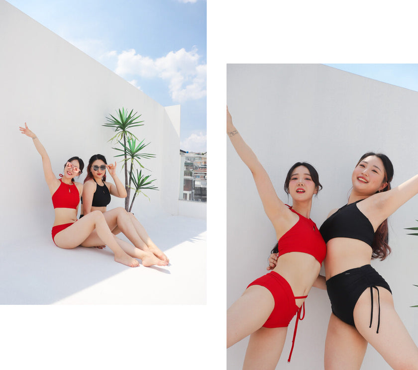 FORALL｜V-cut Low Pants-vivid