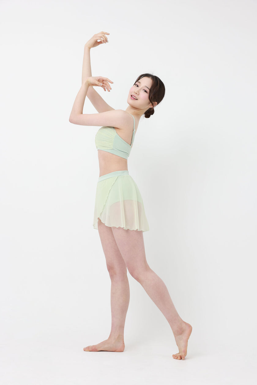 FORALL｜Marybell Shirring Top-pastel