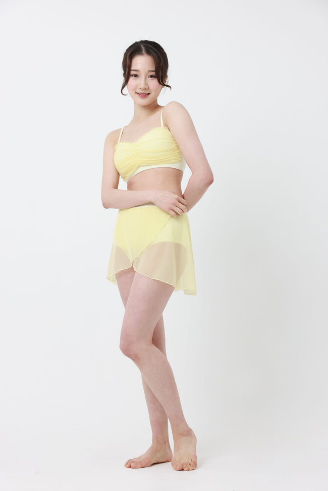 FORALL｜Marybell Shirring Top-pastel（メリーベルトップ｜ブラパッドなし）