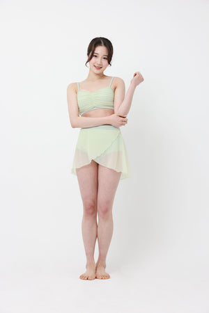 FORALL｜Marybell Shirring Top-pastel