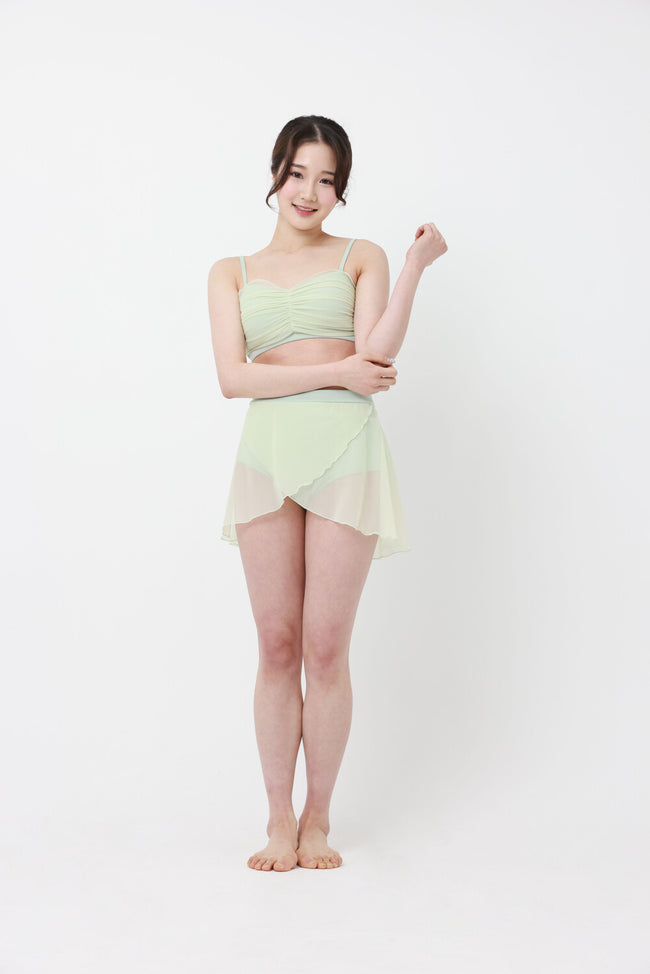 FORALL｜Marybell Shirring Top-pastel（メリーベルトップ｜ブラパッドなし）