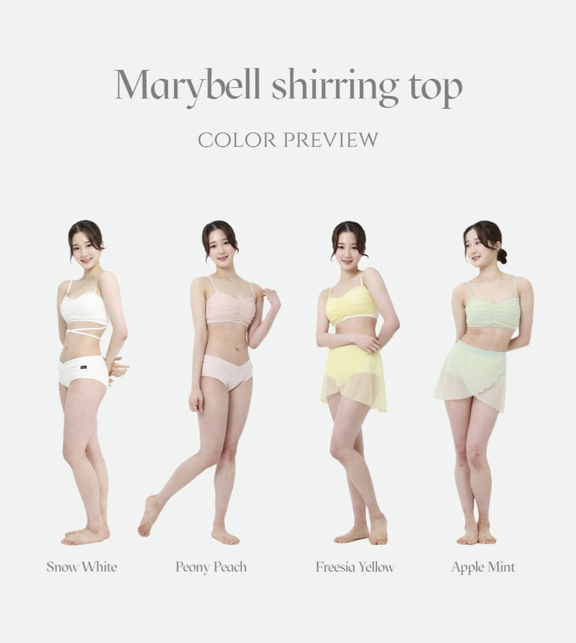 FORALL｜Marybell Shirring Top-pastel