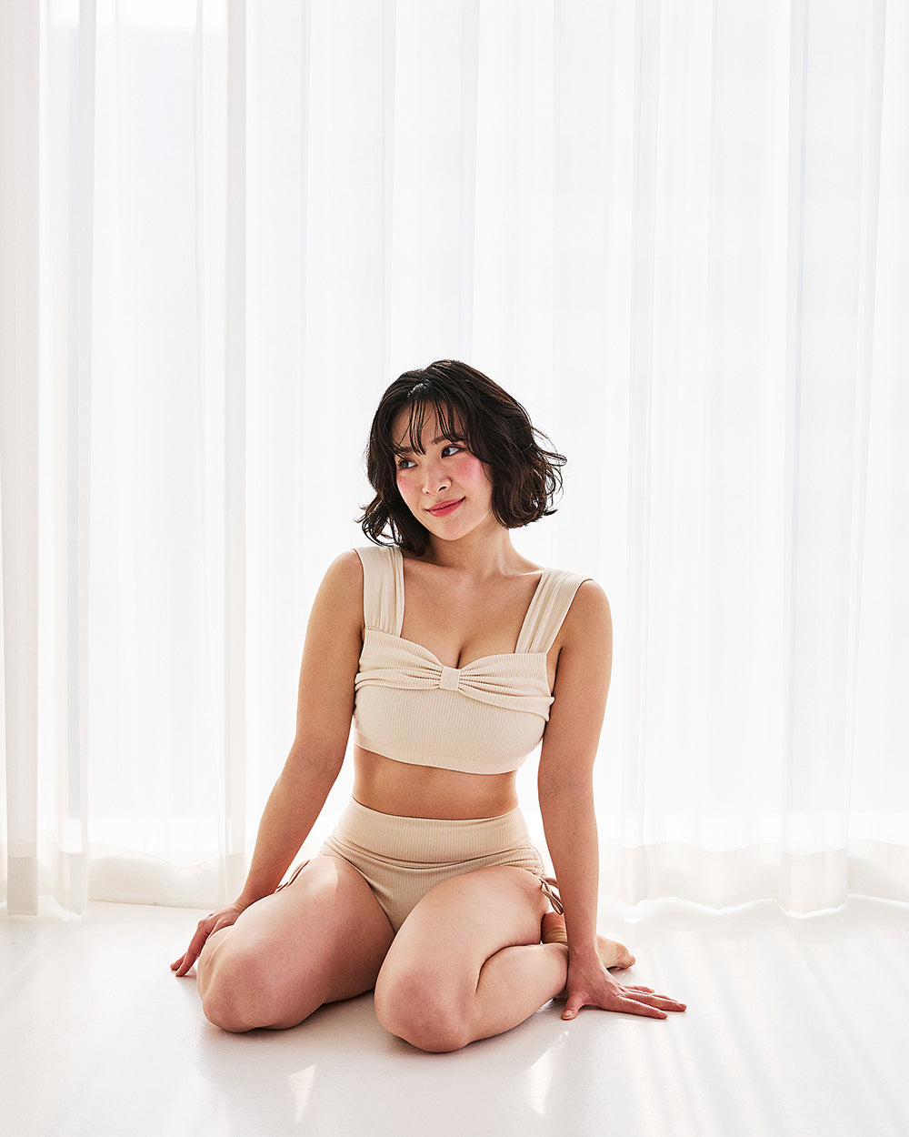 MENUET｜Cotton Candy Ribbon Top