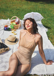 MENUET｜Shishi Halter Monokini （シシ ホルター モノキニ ワンピース｜ブラパッド無し）