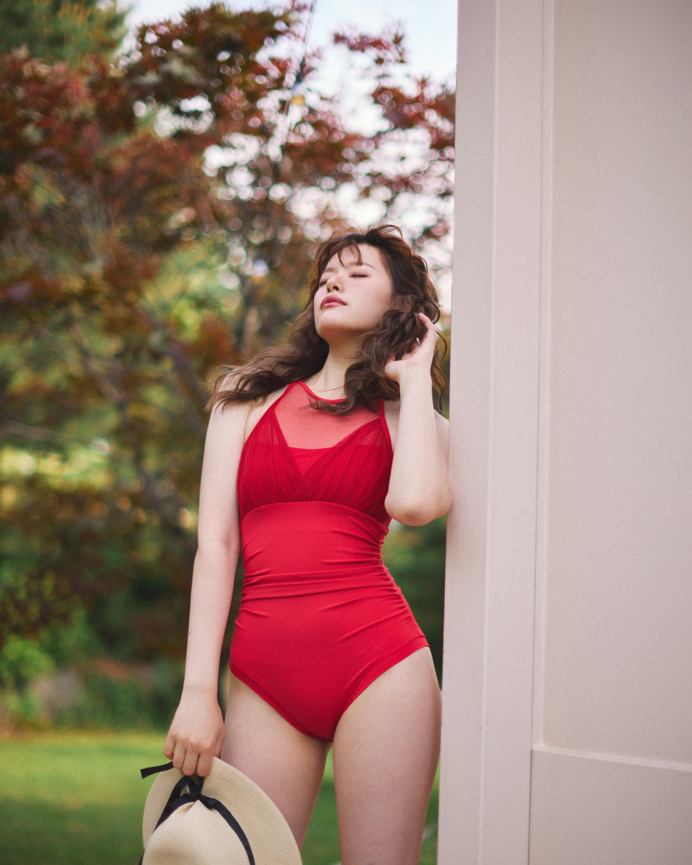 MENUET｜Shishi Halter Monokini （シシ ホルター モノキニ ワンピース｜ブラパッド無し）