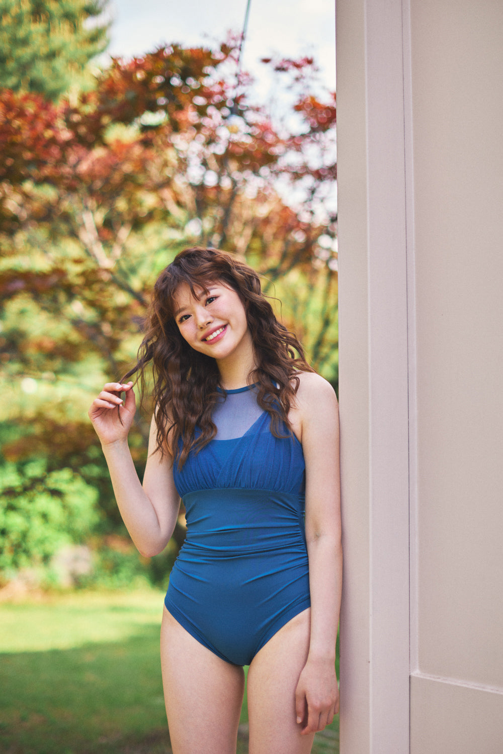 MENUET｜Shishi Halter Monokini （シシ ホルター モノキニ ワンピース｜ブラパッド無し）