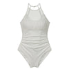 MENUET｜Shishi Halter Monokini （シシ ホルター モノキニ ワンピース｜ブラパッド無し）