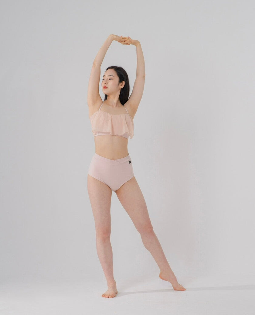 Forall V-cut High Pants-pastel